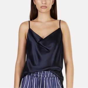 L’Agence Navy Cowlneck Top